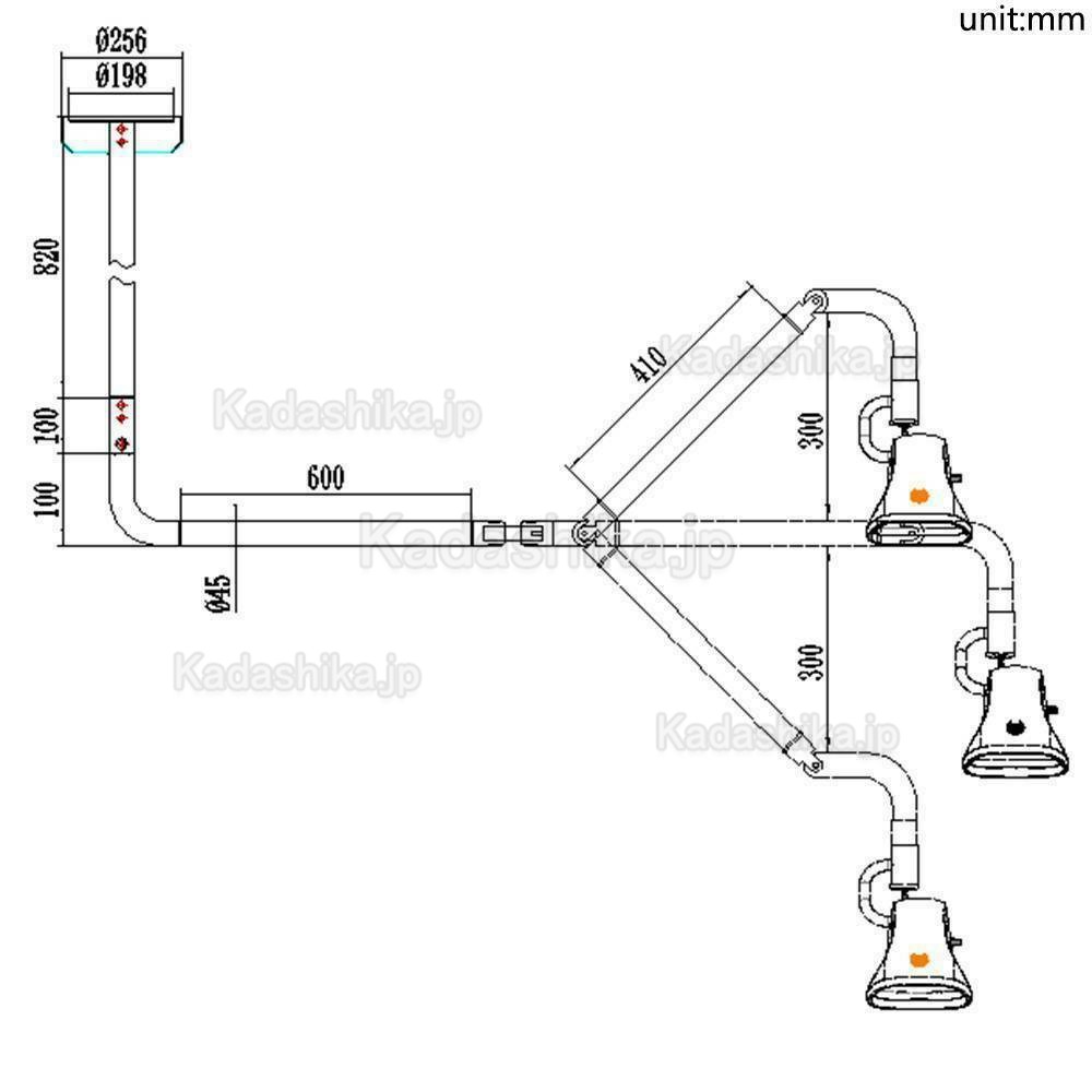 KWS KD-2021W-2 歯科LED検査ライト 21W (天井取付けタイプ)